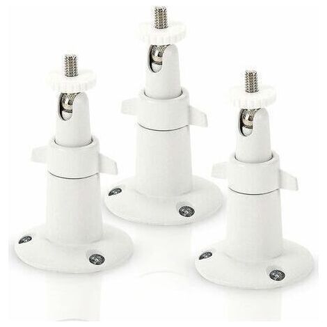 FENOPLASTIC Metall-Wandhalterung für Arlo Smart-Sicherheitskameras – Verstellbare Innen-/Außenhalterung für Arlo-Kameras und andere kompatible Modelle (3er-Pack, Weiß) (1/5)