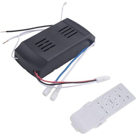 Kit de remplacement universel pour télécommande de ventilateur de plafond avec réglage à 6 vitesses et fonction minuterie.