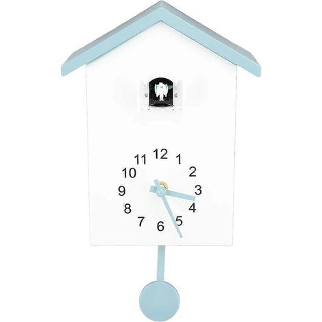 Horloge murale minimaliste avec chant d'oiseau pour la décoration intérieure (1/5)