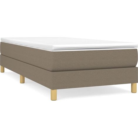 Maison Exclusive - Boxspringbettgestell Taupe 90x200 cm Stoff