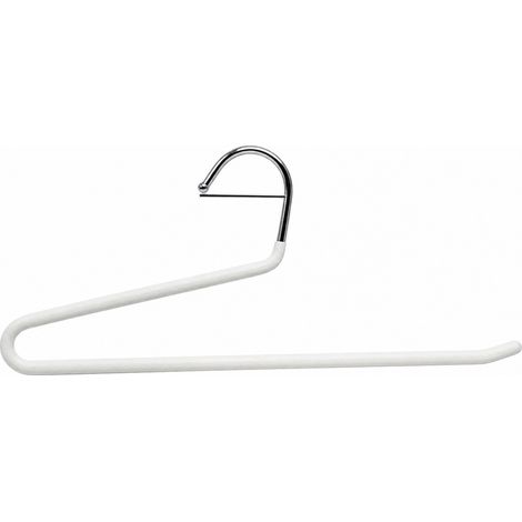 Cintres à pantalon enrobés antidérapants ivoire 330 mm