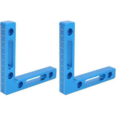 Pince à angle droit durable bleue, localisateur à angle droit, bois de haute dureté résistant à la corrosion 2 pièces/ensemble pour la maison