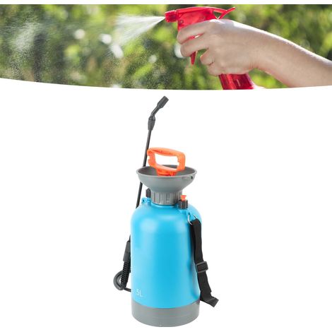 Druckluft-Sprühgerät, spezielles Haushaltssprühgerät zum Bewässern und Desinfizieren mit Druckluft, Hochdruck-Sprühflasche, 5 l, blau (1/5)