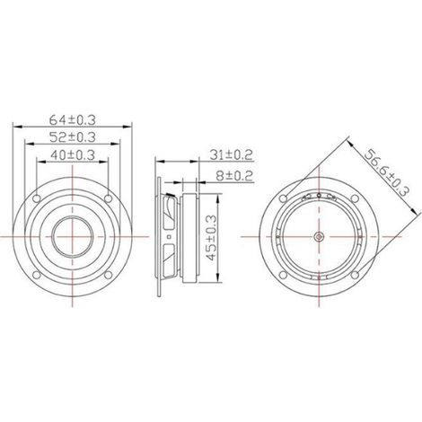 6Pcs Haut-Parleurs Portables à Gamme Complète 4 Ohm 3W Haut-Parleur de Théâtre Musical (1/5)