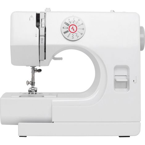 Mini machine à coudre électrique portable pour débutants, 12 points double vitesse avec pédale (1/5)