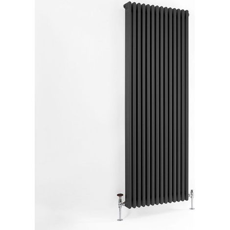 Traditional Anthracite 3 Column Radiators 1800mm high 560mm wide