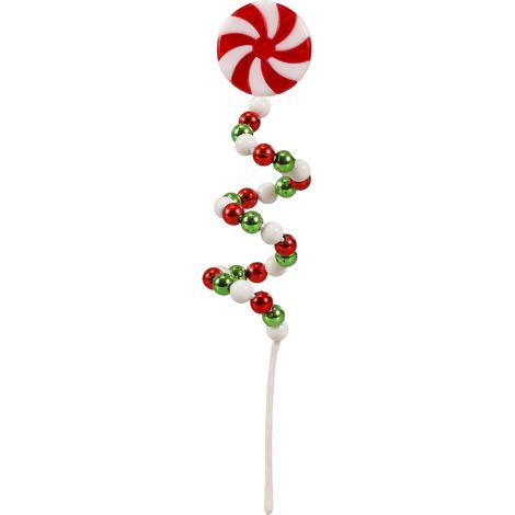 Guirlande De Décoration De Noël - Bâtonnets En Forme De Sucette - Rouge Vert Blanc - Pour Arbre De Noël, Couronne, Vase, DIY - Lot De 50 (1/5)