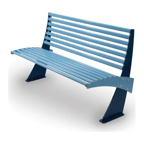 Panca Shogun 551 metallo zincato schienale verniciata 150x60x85h colori vari - RAL 5001/RAL 5024