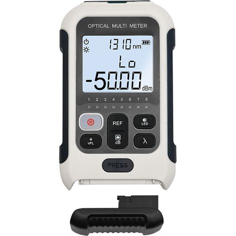 3-in-1-Lichtwellenleiter-Leistungsmesser mit visueller Fehlerortung und Netzwerktester: Multifunktionales, präzises Glasfaser-Leistungsmessgerät –50 bis +26 dBm (1/5)