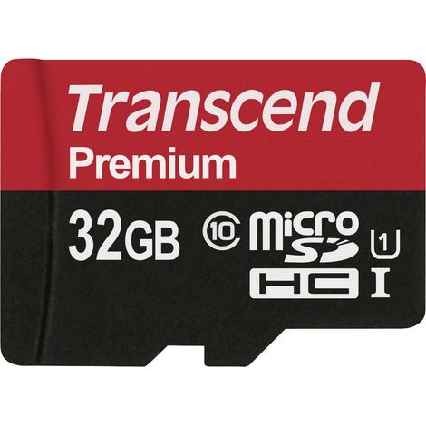 Carte microSDHC Transcend Premium 32 GB Class 10, UHS-I (1/3)