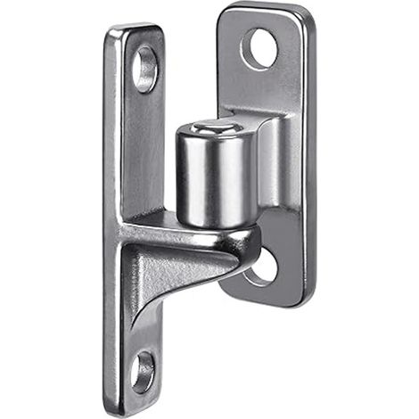 Charnières de portail robustes en acier inoxydable, 1 paire, fixation murale pour bois ou béton, charnières extérieures pour portail de ferme, argent-FM- (1/5)