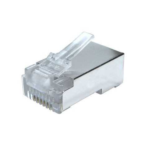Connecteur RJ45 cat 5e RS PRO Mâle, Blindé, ports Droit ( Prix pour Paquet de 100 )