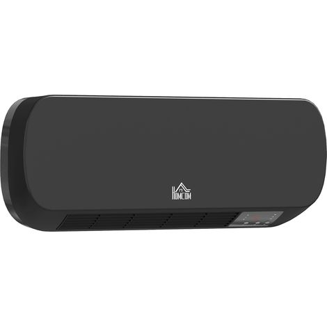 Chauffage électrique mural 1000W / , éclairage LED, noir, 45 x 18,6 x 11,5 cm, pour maison et usage quotidien, format pratique (1/5)