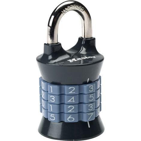 Master Lock 1535EURDCOL Zahlenschloss, Zufällige Farbe, 7,4 x 3,7 x 3,7 cm (1/4)