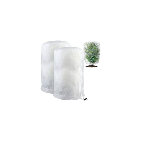 Kit de 2 housses d’hivernage pour plantes – Housse de protection réutilisable en polypropylène, avec cordon de serrage et fermeture éclair, dimensions 240 × 200 cm (1/5)