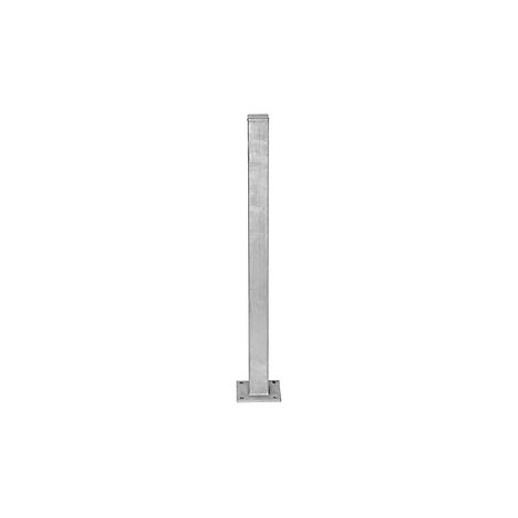 Poste barrera  para atornillar  70 x 70 mm  galvanizado al