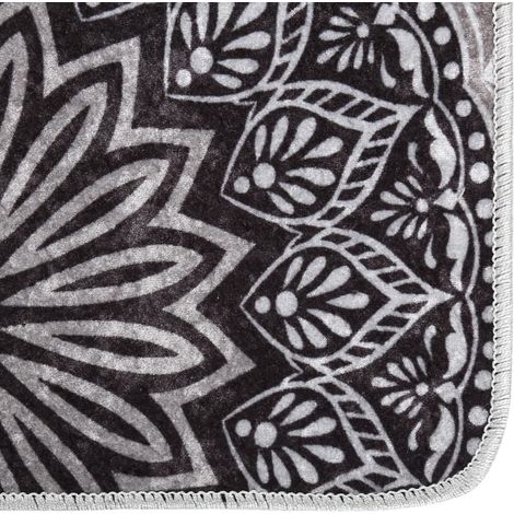 Tapis de salon Style Moderne Tapis de sol - Tapis lavable antidérapant 80x150 cm Multicolore BV603626 - BonneVie (1/5)