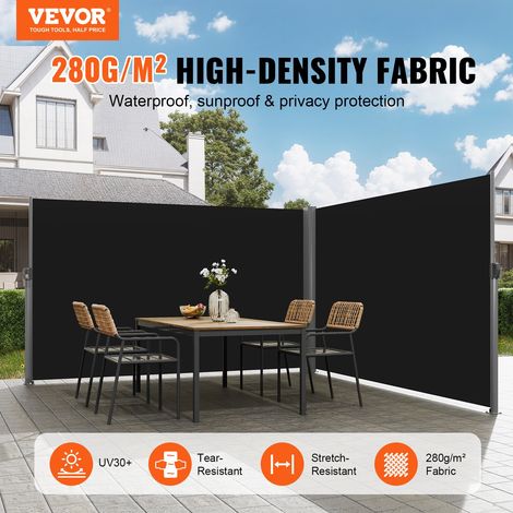 Paravent Retractable Exterieur Double 71x236pouces, Store Latéral Paravent Extérieur Rétractable, Auvent Store Latéral Enroulable p… (1/5)