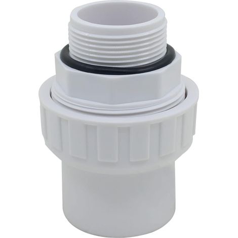 Sollbry Verbindungsanschluss PVC-Mischverbindung zum Einschrauben xa Stick PVC-Gewindeende Druckhülse Pumpe Sandfilter Schwimmbad O-Ring