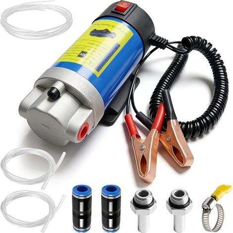 Pompe d'aspiration d'huile, 12 V, 100 W, pompe à huile électrique, auto-amorçante et silencieuse, pompe de vidange d'huile pour voiture, moto, bateau, camping-car (1/5)