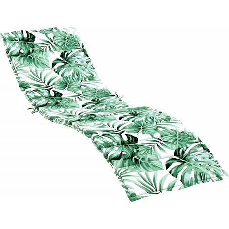 Coussin de chaise longue motif de feuilles tissu oxford (1/5)