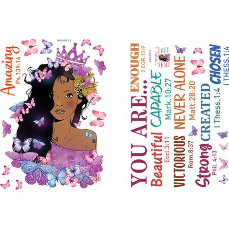 Autocollant Murale Papillon - Décor Murale pour Chambre d'Enfant - Autocollant Réutilisable en PVC - 12 Pièces (1/5)