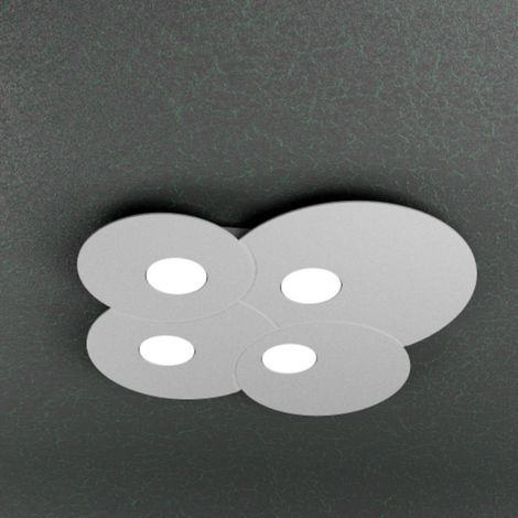 Plafoniera Moderna Cloud Metallo Grigio 4 Luci Gx53 (1/5)