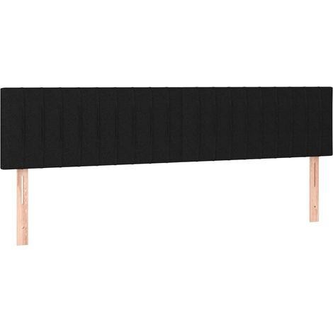 Maison Exclusive - Kopfteile Schwarz 200x5x78/88 cm Stoff