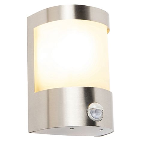 Modern Outdoor Wall Light Stainless Steel Motion Sensor IP44 - Mira