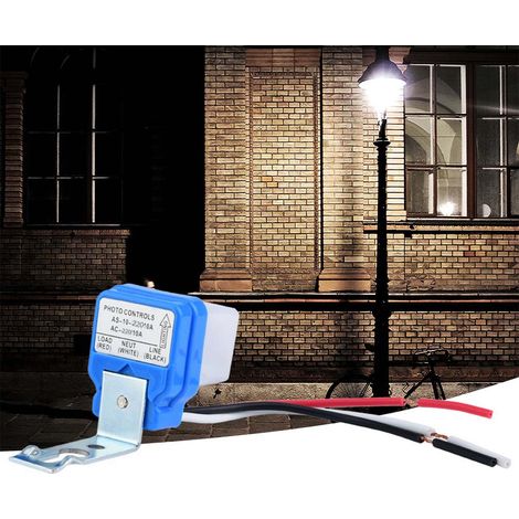 Interrupteur automatique marche/arrêt pour éclairage public, commande d'éclairage, capteur de luminosité, 220 V CA, 10 A (1/5)