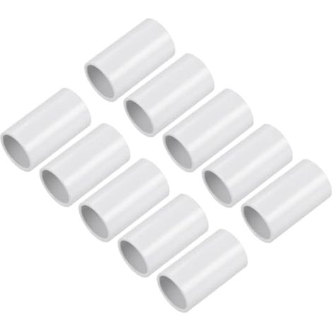 Raccord droit PVC 20mm pour conduit électrique - Lot de 10 (1/5)