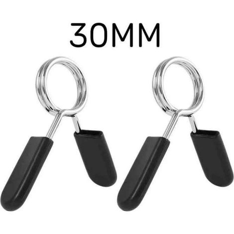 Colliers D Haltères - Diamètre Barre 30 Mm - Système Verrouillage Rapide - Pour Haltères Standard - 1 Paire