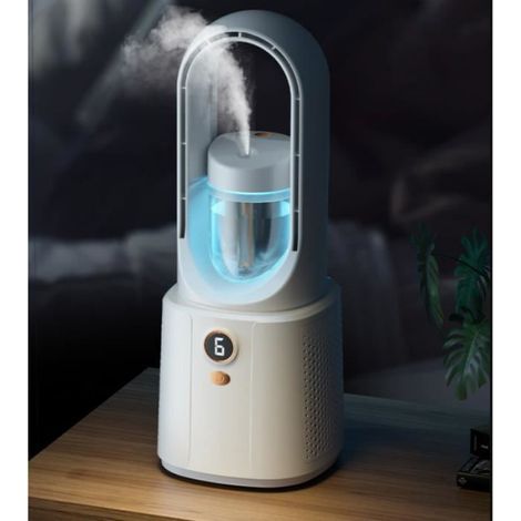 Climatiseur Mobile - 6 Vitesses De Vent - Pulvérisation - Réservoir 150 Ml - Pour Usage Intérieur Bureau Chambre Dortoir (1/4)