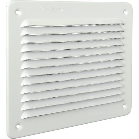 La Ventilazione LBR1916AB Griglia Rettangolare da Sovrapporre, Alluminio Bianco, 193x165 mm (1/4)