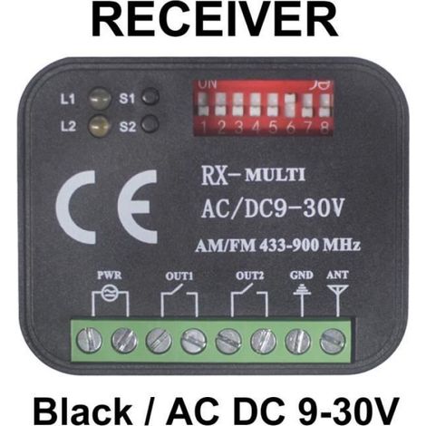 Récepteur de porte de garage à distance,contrôleur de commutateur,émetteur 300,contrôle de porte de barrière,RX - 9-30V ReceiverA