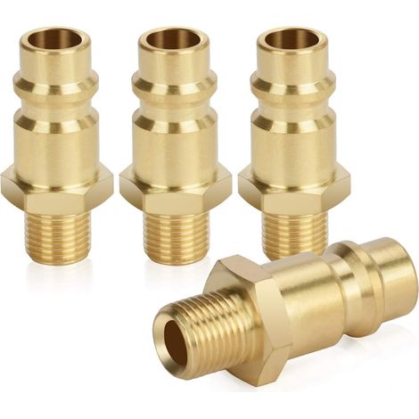 1/8"-Druckluftanschluss (AG) – Messing – Außen- und Innengewinde – Schlauchanschluss – Gewindestopfen (1/5)