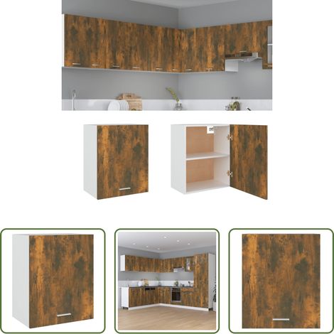 Küchenregal - Hängeschrank Lyon Räuchereiche 50x31x60 cm Holzwerkstoff (1/5)