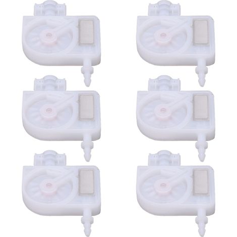 6 Cartouches d'encre de remplacement pour imprimantes Epson 4880 DX5 DX6 DX7 4800 7800 7880 9800 - Connecteur blanc (1/5)