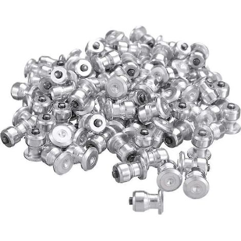 KINCJON Lot de 100 crampons d'hiver pour pneus de voiture, goujons à vis, pointes à neige, chaînes à neige pour pneus, crampons pour chaussures A (1/5)