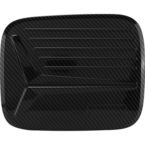 Garniture de couvercle de réservoir de carburant, bouchon de remplissage de gazole, autocollant de décoration de remplacement pour Mitsubishi Pajero Sport 2019 – 2021, Style Fiber de carbone