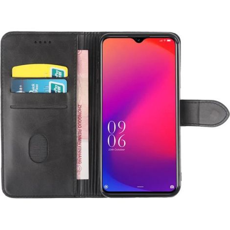 Etui A Rabat Pour Doogee X95 - Protection Portefeuille Avec Support Integré Et Fermeur Magnetique - Noir (1/4)