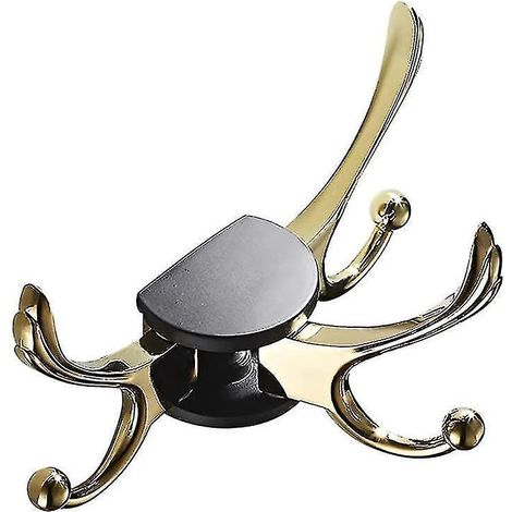 Nordic Light Luxury Drehbarer Wandhaken für Kleidung und Hüte – Schwarz und Gold (1/5)