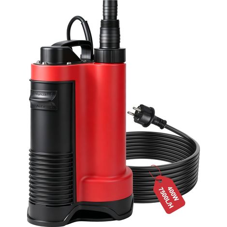 Pompe d’évacuation Submersible 7500L/H, pour Eaux Claires/Usées (1/5)