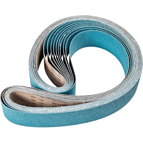 PFERD TOOLS Zirkon Schleifband BA 75x2000mm Z40 für hohen Abtrag mit Bandschleifer 10 Stk (1/4)