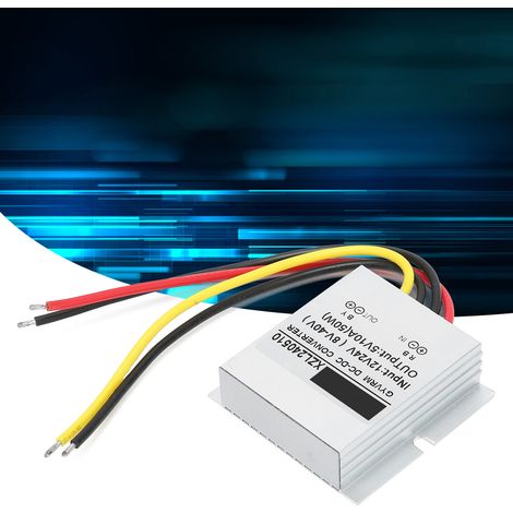 DC-DC 12V/24V auf 5V 10A 50W Stromwandler, neues Modell mit mittelgroßem Aluminiumgehäuse. (1/5)