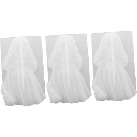 3 Pièces Moule à Bougie Silicone Forme de Petite Moule Diy pour Fabrication de Bougies Parfumées Décorations Réutilisable Facile à Démouler (1/5)