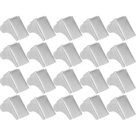 20 Chevilles D'Étagère en Métal Clips D'Armoire pour Étagère Rangement Bureau Et Bibliothèque Supports De Fixation Amovibles pour Meubles Installation Et Retrait Faciles (1/5)