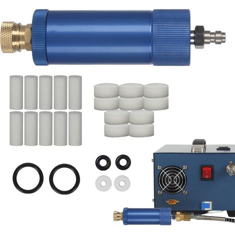 Pompe à air filtrante Fabriqué En Aluminium De Qualité Aéronautique filtre à air séparateur d'huile Piège À Humidité Sécheur D'Air Comprimé Drain De Condensat Pour Plongeurs Et (1/5)