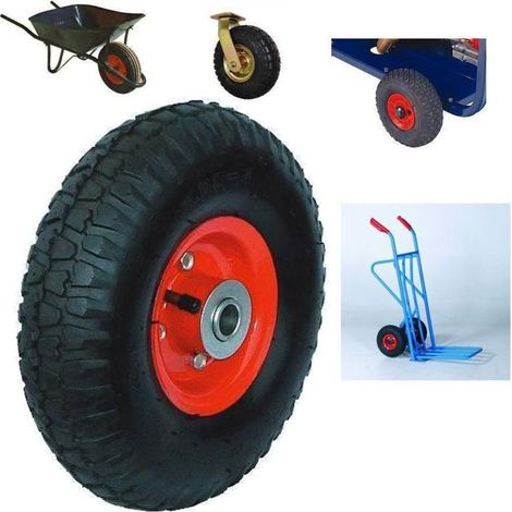 Trade Shop - Rueda Neumática De Goma Avo Con Cámara De Diámetro 260x85 Para Carros - (1/2)