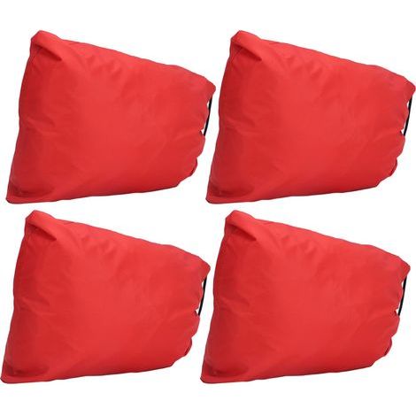 Set mit 2 Auto-Rückspiegel-Frostschutzhüllen 32x27cm rot, universeller Schnee- und Eisschutz aus silbernem Polyestergewebe. (1/5)